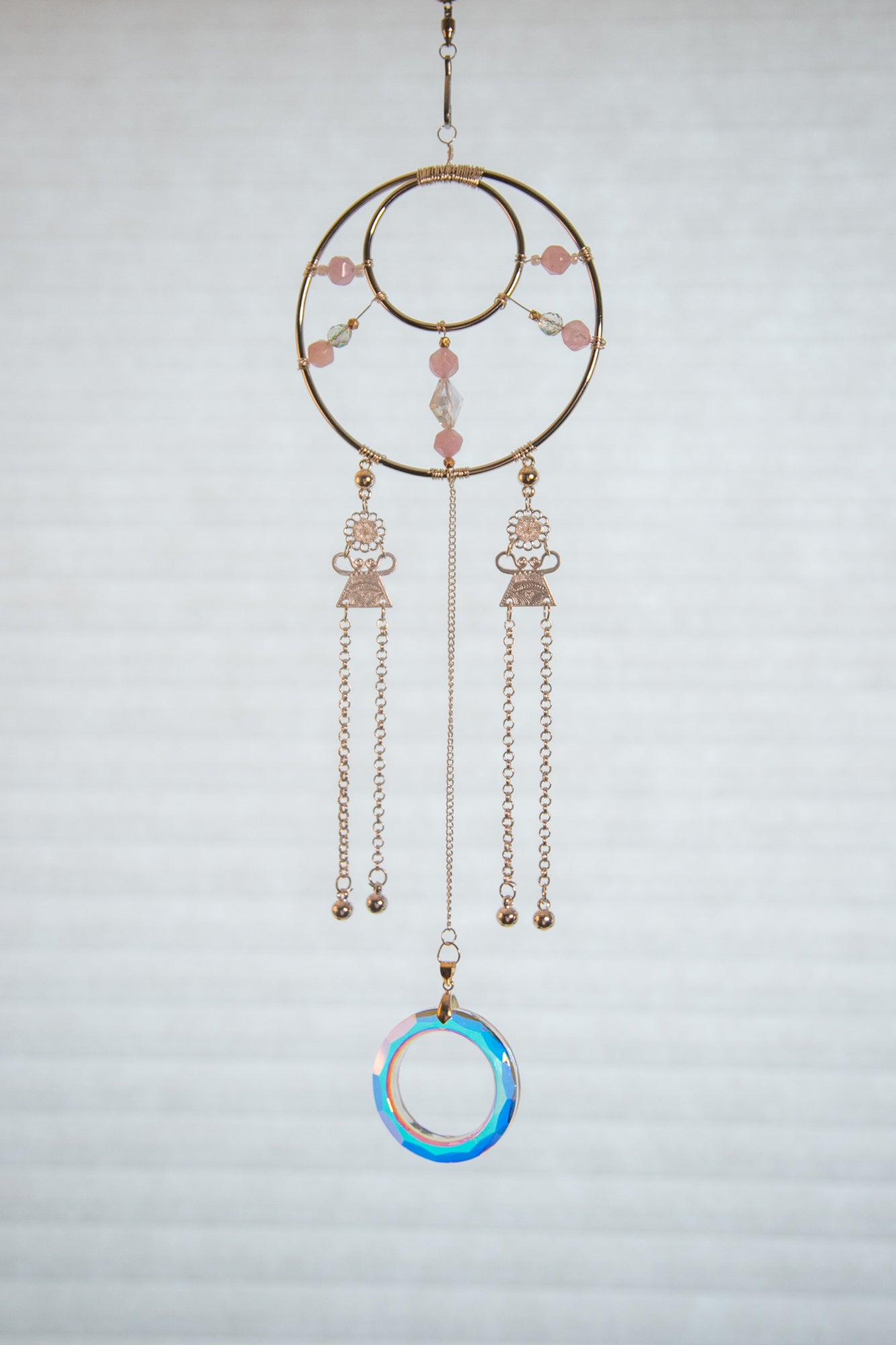 Rose Radiant Halo Hmong Charm Suncatcher
