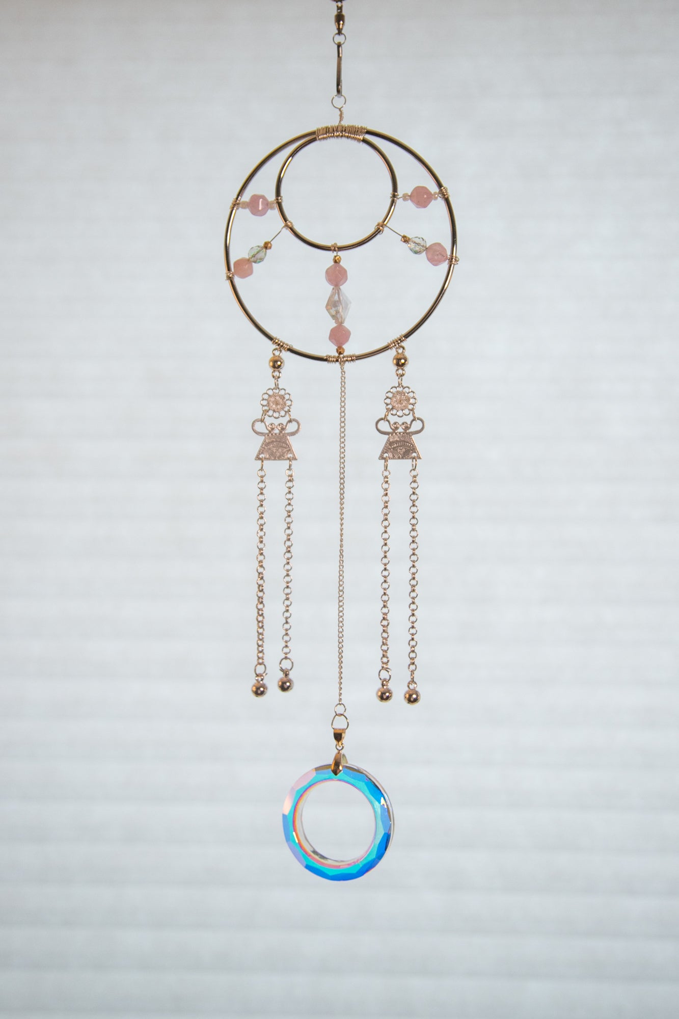 Rose Radiant Halo Hmong Charm Suncatcher