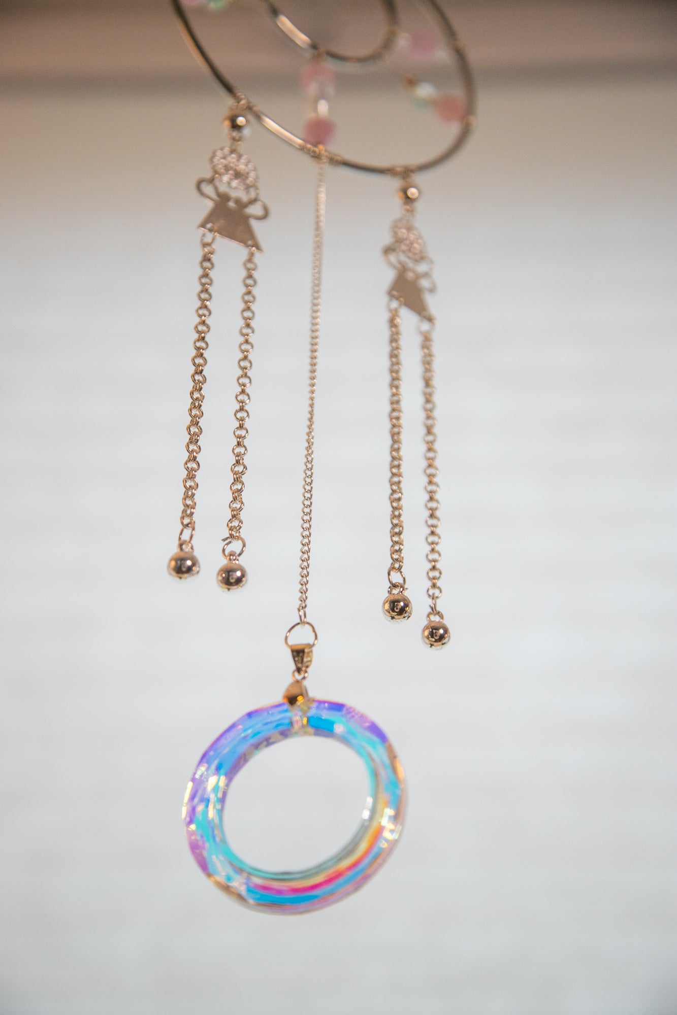 Rose Radiant Halo Hmong Charm Suncatcher